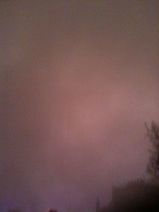 Smoke from fireworks hits