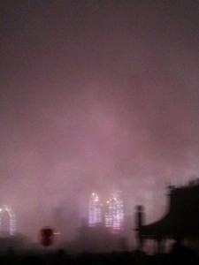 Fireworks over.... normal lights on now.